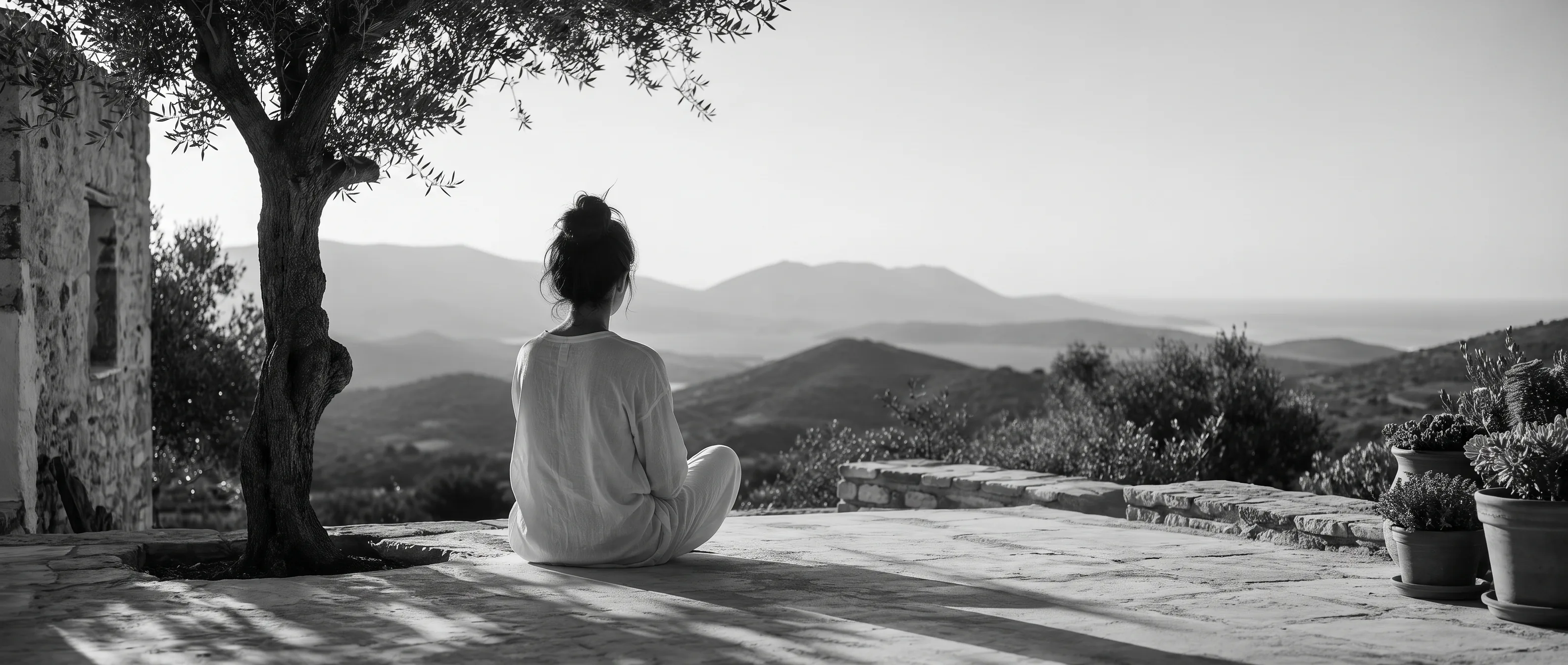 Meditation retreat landscape campaign