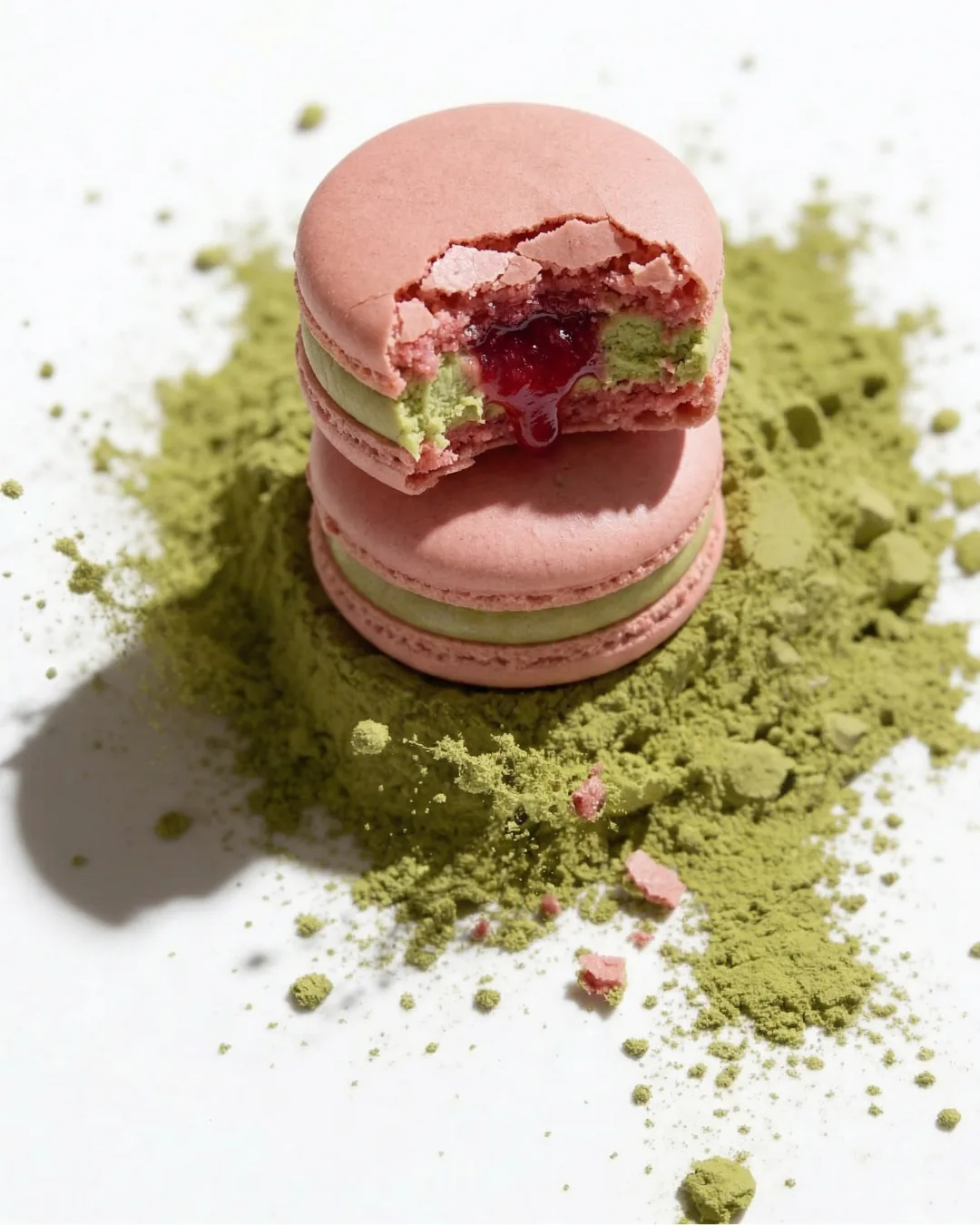 AI-generated macaron product image