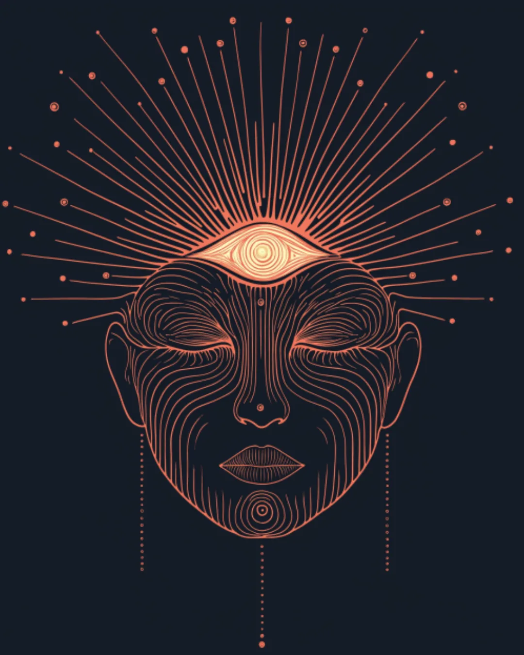 AI branding visual for spiritual apparel