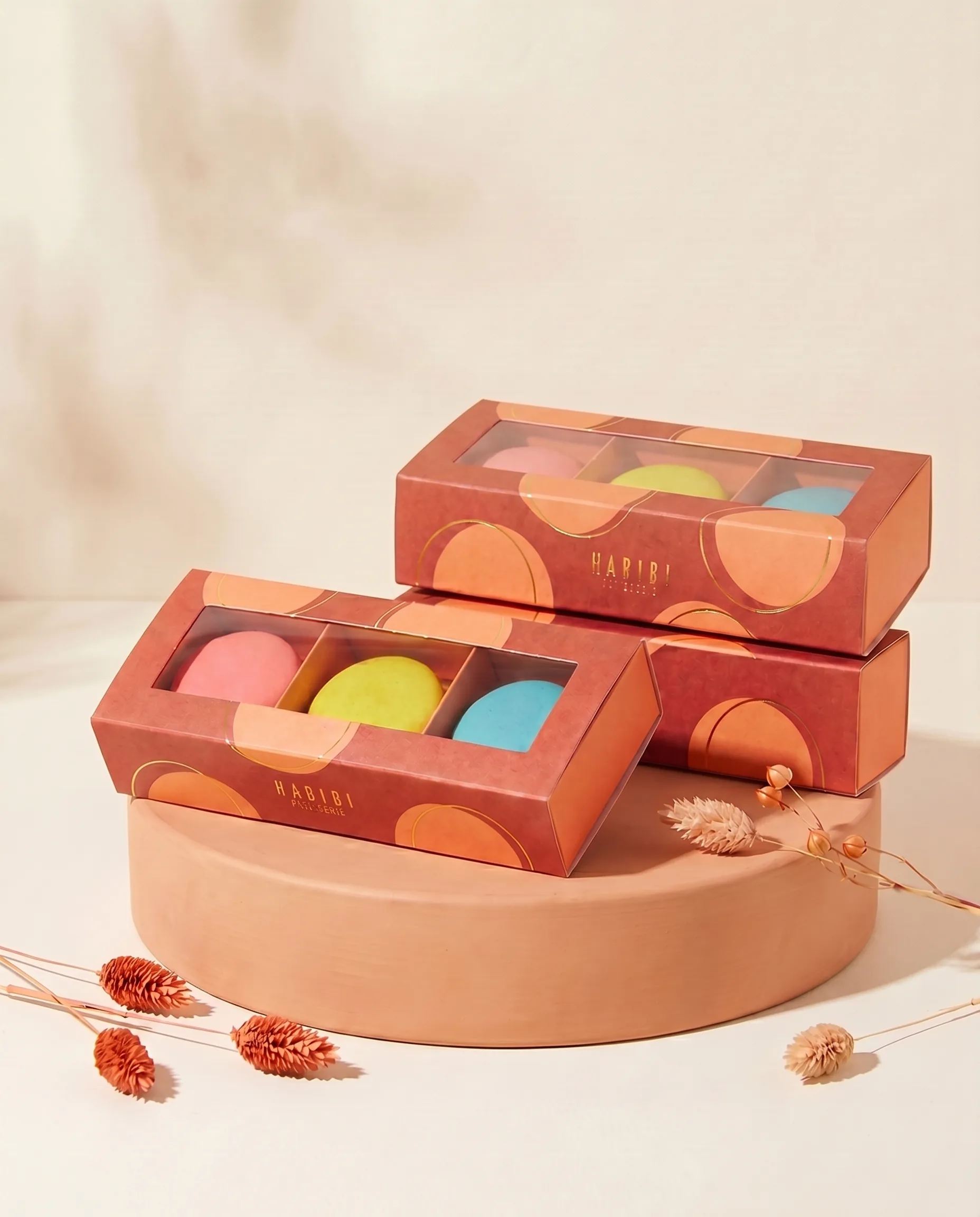 Habibi macaron packaging collection