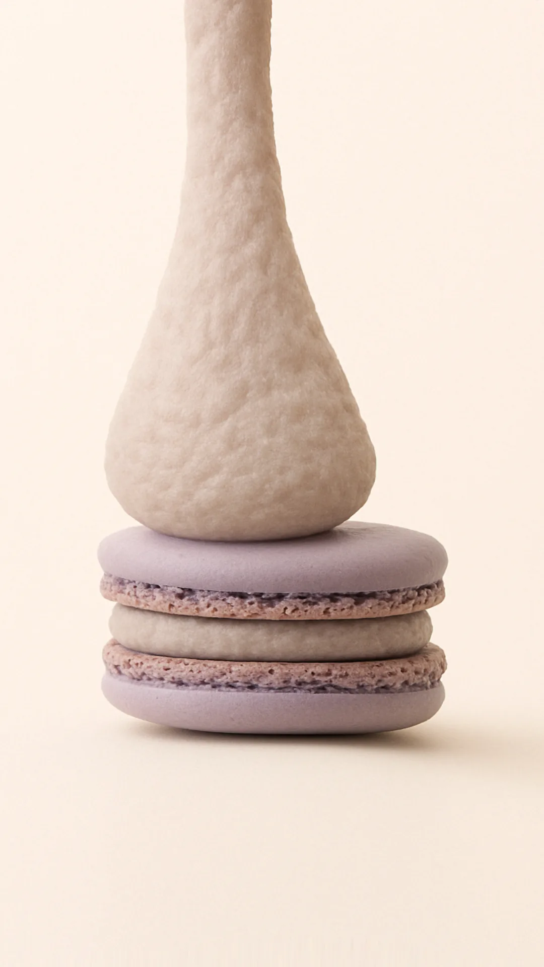 AI photography image for a macaron brand