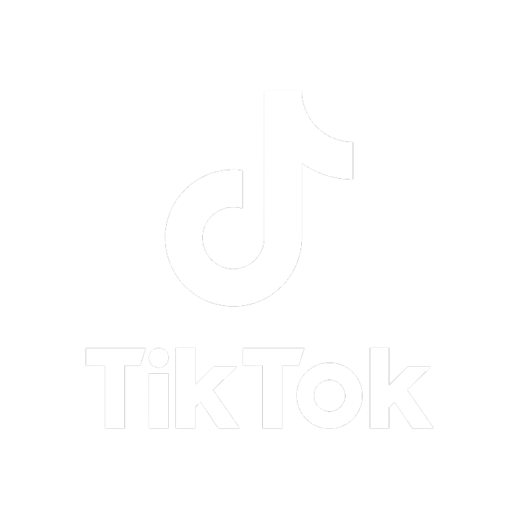 TikTok logo with a musical note icon above the text.